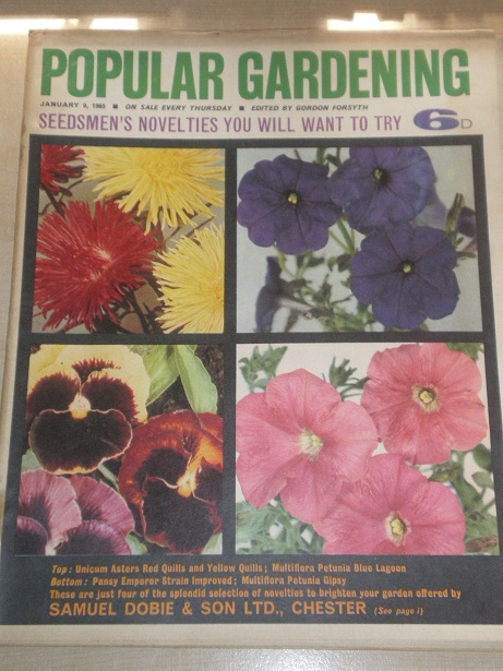 POPULAR GARDENING magazine, January 9 1965 issue for sale. Original BRITISH publication from Tilley,