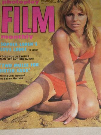 PHOTOPLAY FILM MONTHLY, September 1970 issue for sale. ERIKA RAFFAEL. Original British publication f