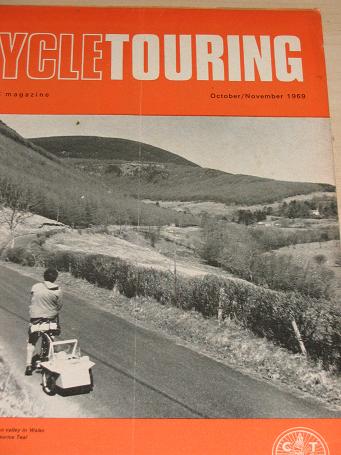 CYCLE TOURING, the CTC GAZETTE, October - November 1969 issue for sale. Vintage CYCLING publication.
