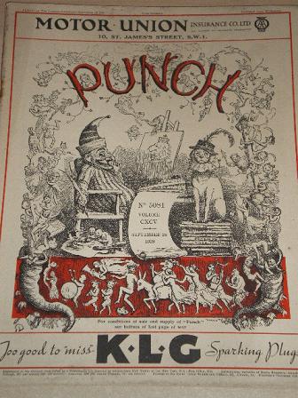 PUNCH magazine, September 28 1938 issue for sale. Original British publication from Tilleys, Chester