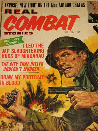 REAL COMBAT STORIES magazine, June 1964 issue for sale. PULP ART, PIN-UP, ADVENTURE, STORIES, MENS p