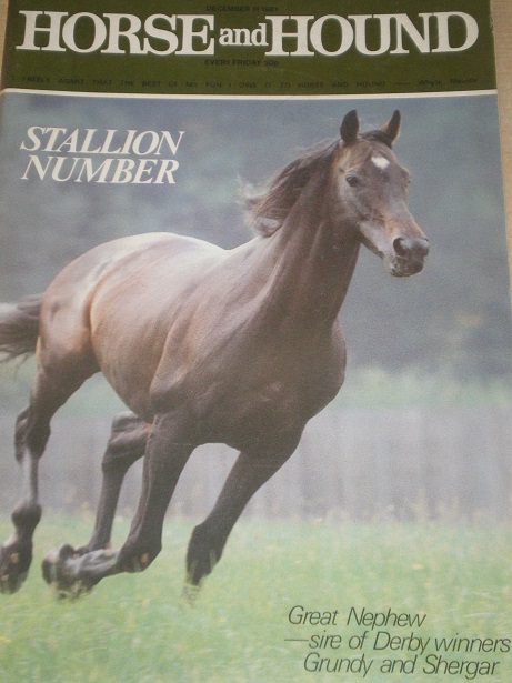 HORSE AND HOUND magazine, December 11 1981 issue for sale. STALLION NUMBER. Original publication fro