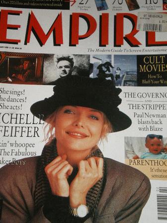 EMPIRE magazine, February 1990 issue for sale. MICHELLE PFEIFFER. Original British MOVIE publication