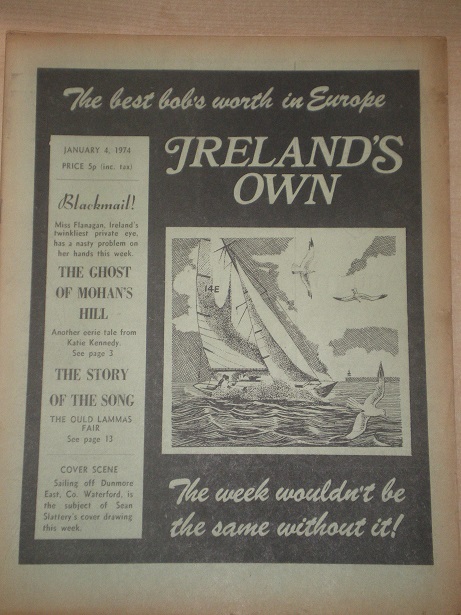 IRELANDS OWN magazine, January 4 1974 issue for sale. Original IRISH publication from Tilley, Cheste