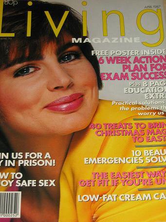 LIVING magazine, April 1987 issue for sale. Original gifts from Tilleys, Chesterfield, Derbyshire, U