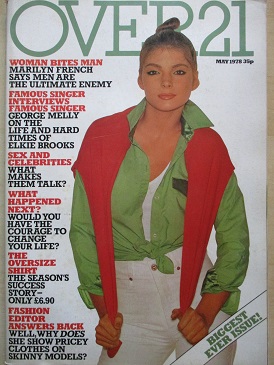 OVER 21 magazine, May 1978 issue for sale. GEORGE MELLY, ELKIE BROOKS. Original British publication 