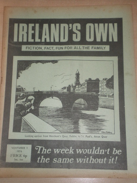 IRELANDS OWN magazine, November 1 1974 issue for sale. Original IRISH publication from Tilley, Chest