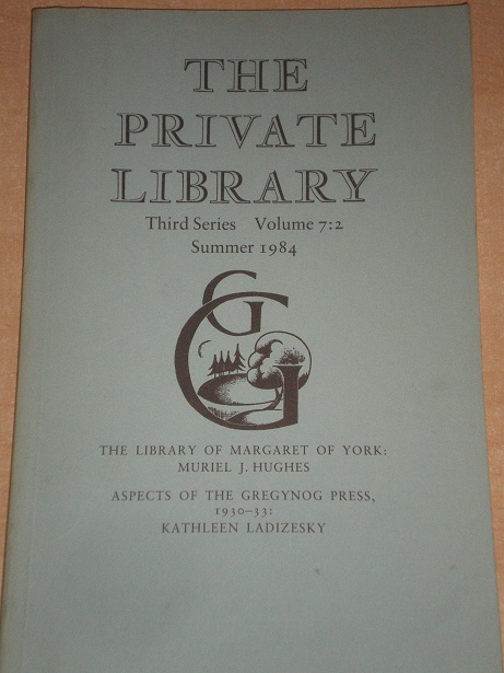 THE PRIVATE LIBRARY, Summer 1984 issue for sale.  Original BRITISH publication from Tilley, Chesterf