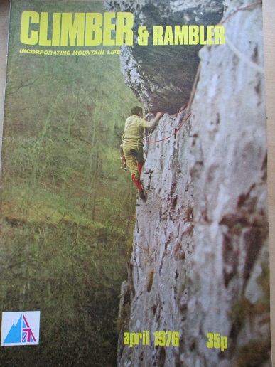 CLIMBER AND RAMBLER magazine, April 1976 issue for sale. Original British publication from Tilley, C