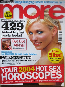 MORE magazine, September 17 - 30 2003 issue for sale. Original British WOMEN’S publication from Till