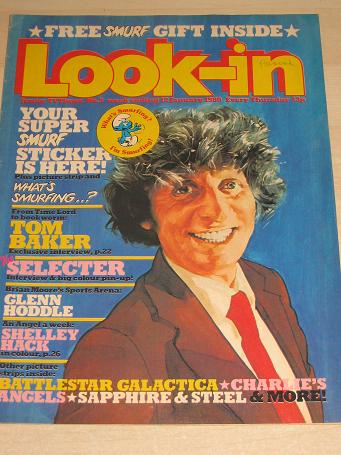 Look-in magazine 12 January 1980. TOM BAKER, SMURFS, CHARLIES ANGELS. Vintage publication for sale. 
