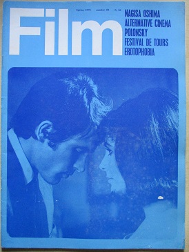 FILM magazine, Spring 1970 issue for sale. Original British ENTERTAINMENT publication from Tilley, C