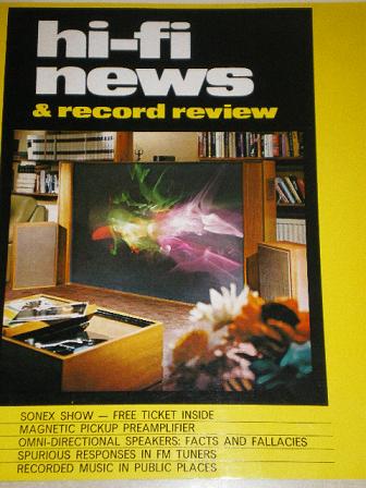 HI-FI NEWS AND RECORD REVIEW, April 1971 issue for sale. Original British publication from Tilley, C