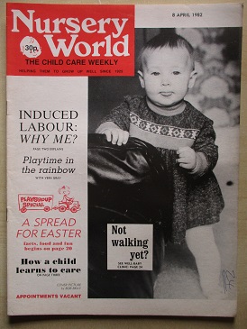 NURSERY WORLD magazine, 8 April 1982 issue for sale. THE CHILD CARE WEEKLY. Original British publica