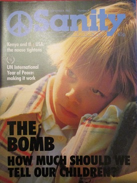 SANITY magazine, September 1985 issue for sale. LEON ROSSELON, CND. Original British publication fro