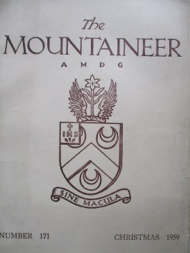 THE MOUNTAINEER magazine, Number 171, CHRISTMAS 1959 issue for sale. MOUNT SAINT MARY‘S COLLEGE, SPI