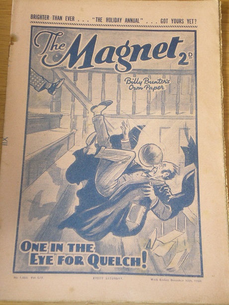 THE MAGNET story paper, December 10 1938 issue for sale. BILLY BUNTER, CHARLES HAMILTON, FRANK RICHA