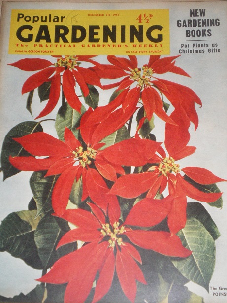 POPULAR GARDENING magazine, December 7 1957 issue for sale. Original BRITISH publication from Tilley