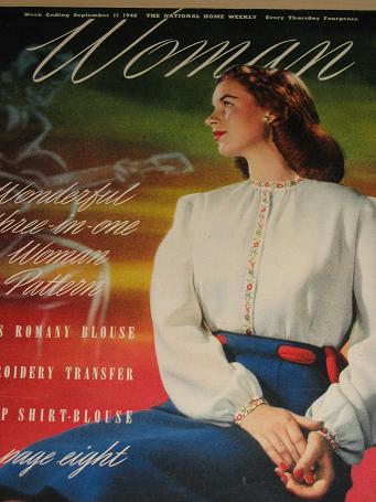 WOMAN magazine, September 11 1948 issue for sale. Post WW2 vintage womens publication. FICTION, BEAU