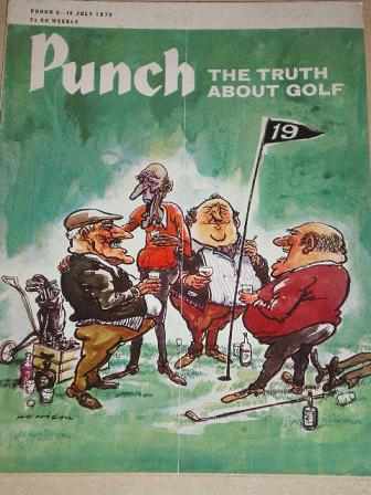 PUNCH magazine, 8 - 14 July 1970 issue for sale. GOLF. Original British publication from Tilleys, Ch