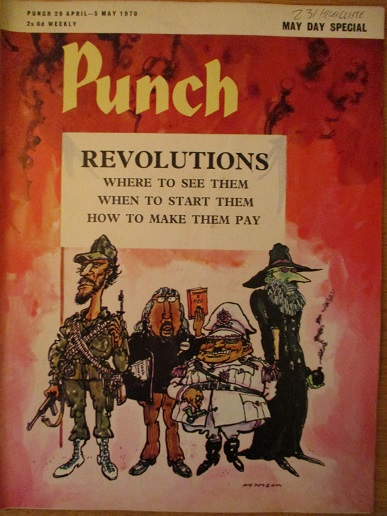 PUNCH magazine, 29 April - 5 May 1970 issue for sale. MAY DAY SPECIAL. Original BRITISH publication 