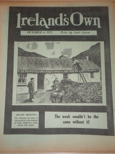 IRELANDS OWN magazine, October 6 1972 issue for sale. Original IRISH publication from Tilley, Cheste
