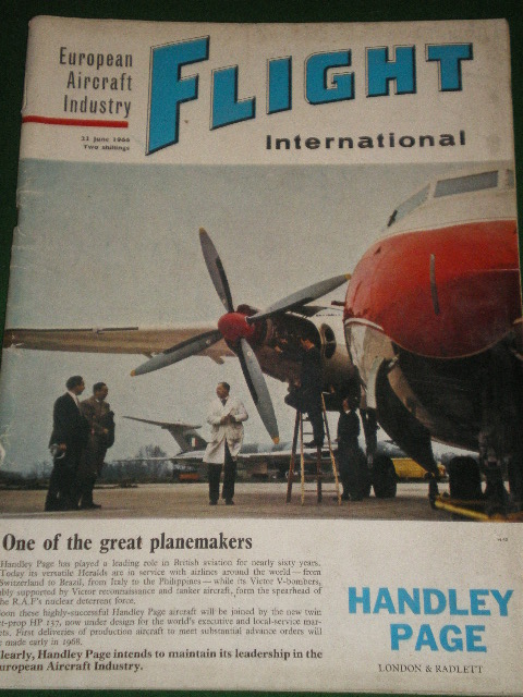 FLIGHT magazine, 23 June 1966 issue for sale. Original BRITISH publication from Tilley, Chesterfield