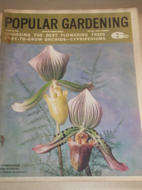 POPULAR GARDENING magazine, August 8 1964 issue for sale. Original BRITISH publication from Tilley, 