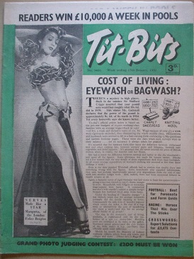 TIT-BITS magazine, 13 January 1951 issue for sale. PETT, MARQUEEZ. Original British publication from