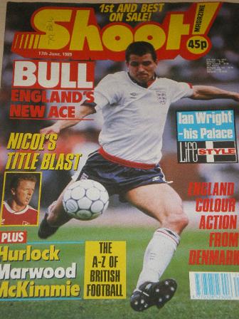 SHOOT magazine, 17 June 1989 issue for sale. Original British FOOTBALL publication from Tilley, Ches