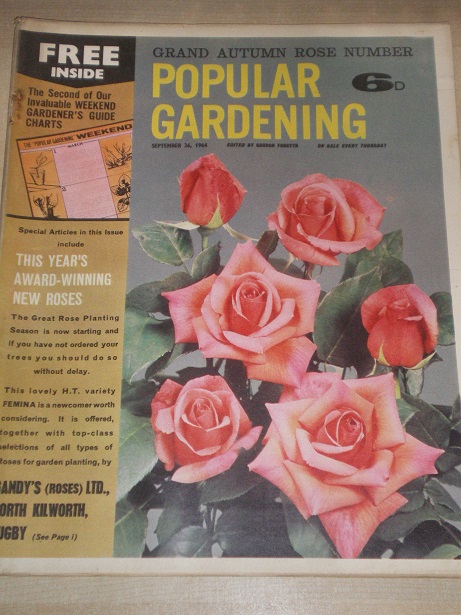 POPULAR GARDENING magazine, September 26 1964 issue for sale. Original BRITISH publication from Till