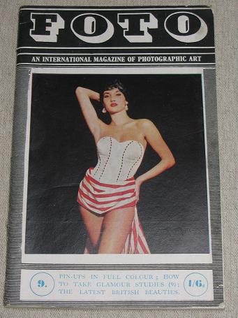 FOTO No.9. Pocket-size pin-up magazine for sale. Vintage 1950s / 1960s glamour publication. The pa