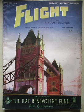 FLIGHT magazine, September 9 1948 issue for sale. BRITAIN’S AIRCRAFT INDUSTRY. Original British AVIA