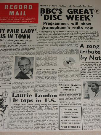 RECORD MAIL magazine, May 1958 issue for sale. Original British POPULAR MUSIC publication from Tille