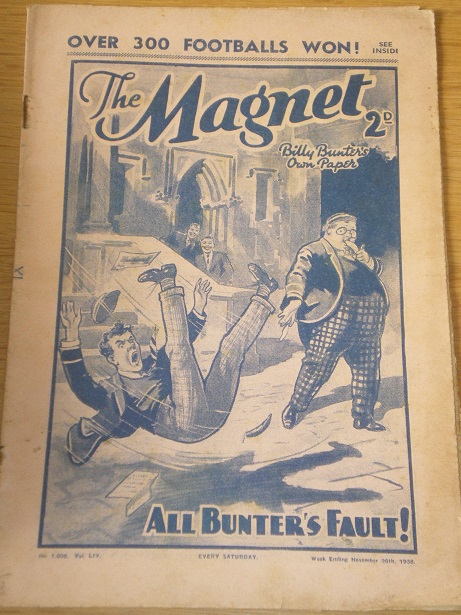 THE MAGNET story paper, November 26 1938 issue for sale. BILLY BUNTER, CHARLES HAMILTON, FRANK RICHA