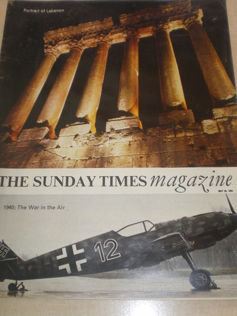 THE SUNDAY TIMES MAGAZINE,  May 30 1965 issue for sale. Original BRITISH publication from Tilley, Ch
