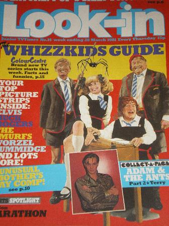 LOOK-IN magazine, 28 March 1981 issue for sale. WHIZZKIDS. Original gifts from Tilleys, Chesterfield