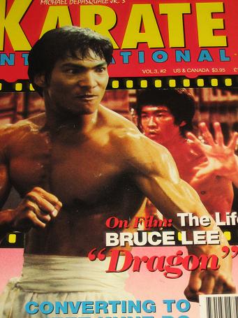 KARATE INTERNATIONAL magazine, February 1993 issue for sale. BRUCE LEE. Original gifts from Tilleys,
