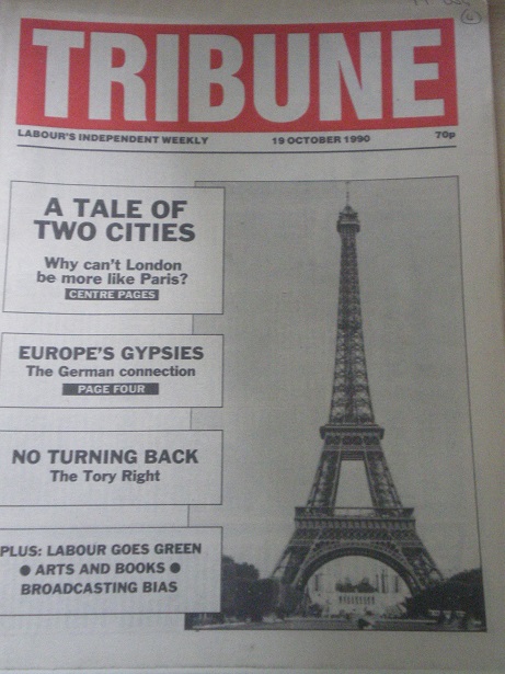 TRIBUNE magazine, 19 October 1990 issue for sale. Original BRITISH POLITICAL publication from Tilley
