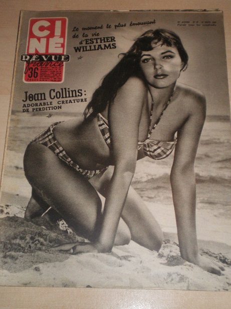 CINE REVUE magazine, 16 September 1955 issue for sale. JOAN COLLINS. Original Belgian, French Langua