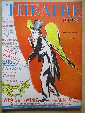 THEATRE ARTS magazine, September 1952 issue for sale. GARDNER LEAVER. Original U.S. publication from