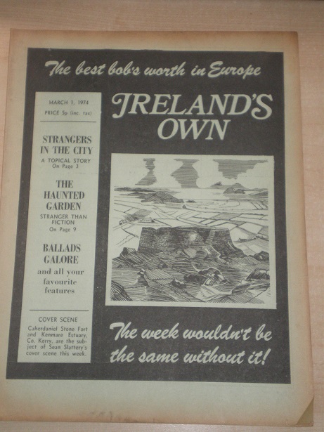 IRELANDS OWN magazine, March 1 1974 issue for sale. Original IRISH publication from Tilley, Chesterf