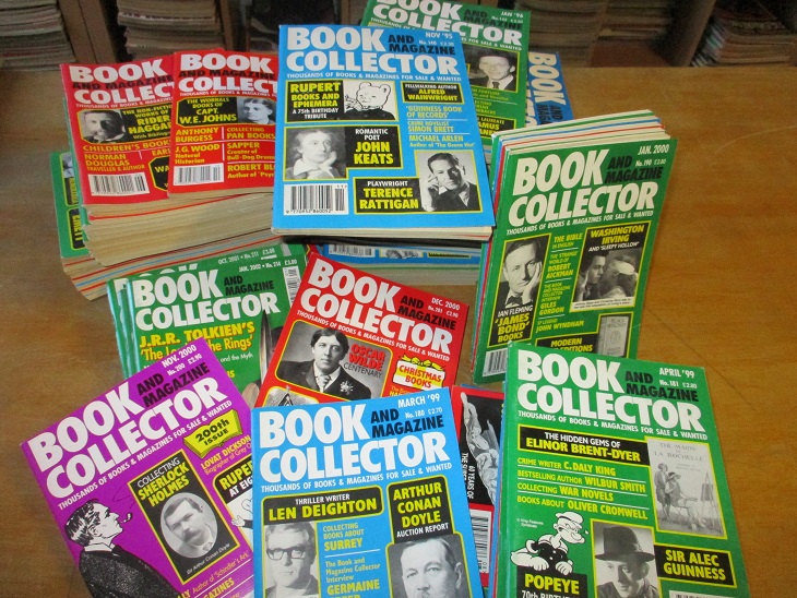 BOOK AND MAGAZINE COLLECTOR magazines for sale. 94 issues between Numbers 3 and 211, issued between 