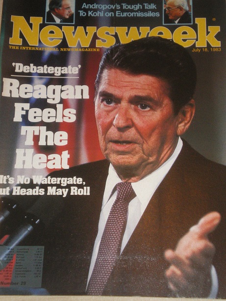 NEWSWEEK magazine, July 18 1983 issue for sale. REAGAN. Original US publication from Tilley, Chester