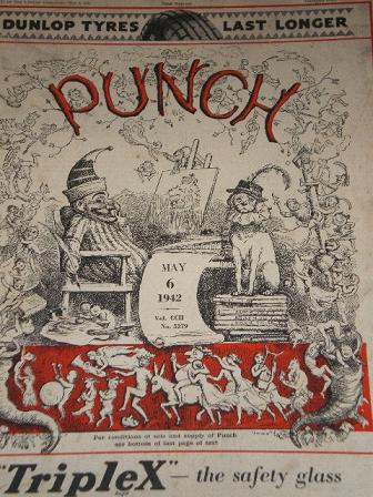 PUNCH magazine, May 6 1942 issue for sale. Original British WORLD WAR TWO publication from Tilleys, 