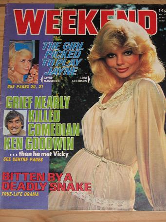LONI ANDERSON WEEKEND MAGAZINE MAY 21-27 1980 VINTAGE PUBLICATION FOR SALE CLASSIC IMAGES OF THE 20T