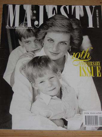 PRINCESS DIANA MAY 1990 ISSUE MAJESTY MAGAZINE FOR SALE BRITISH ROYALTY PURE NOSTALGIA ARCHIVES CLAS