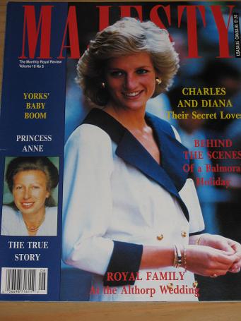 PRINCESS DIANA OCTOBER 1989 ISSUE MAJESTY MAGAZINE FOR SALE BRITISH ROYALTY PURE NOSTALGIA ARCHIVES 