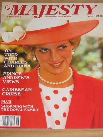 PRINCESS DIANA DECEMBER 1985 ISSUE MAJESTY MAGAZINE FOR SALE BRITISH ROYALTY PURE NOSTALGIA ARCHIVES