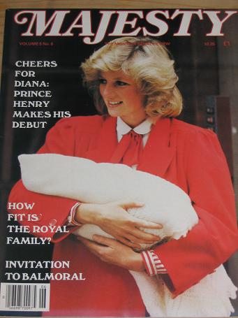 PRINCESS DIANA OCTOBER 1984 ISSUE MAJESTY MAGAZINE FOR SALE BRITISH ROYALTY PURE NOSTALGIA ARCHIVES 